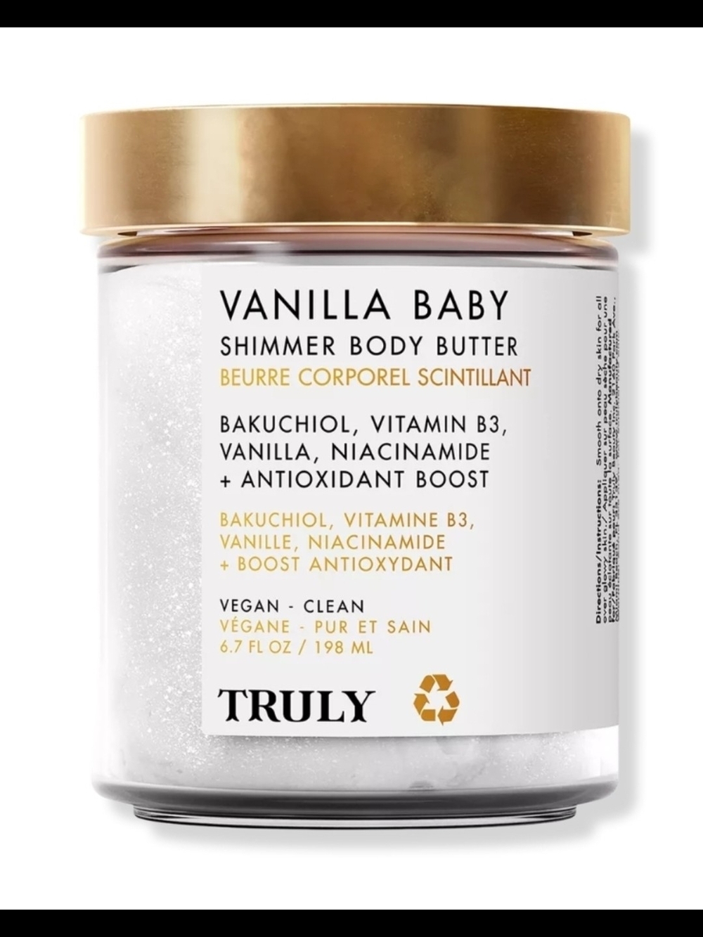 TRULY Vanilla Baby Luxury Shimmer Body Butter Sealed New 6.7oz